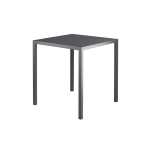 MARA IVO 222 - Tavolo con piano integrato da 600X600 in metallo verniciato in 4 colori raggrinzati : Bianco, Nero, Grigio chiaro, Antracite - Prodotto per esterno e outdoor