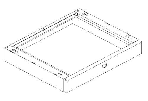 Cassetto sottopiano c/serr.