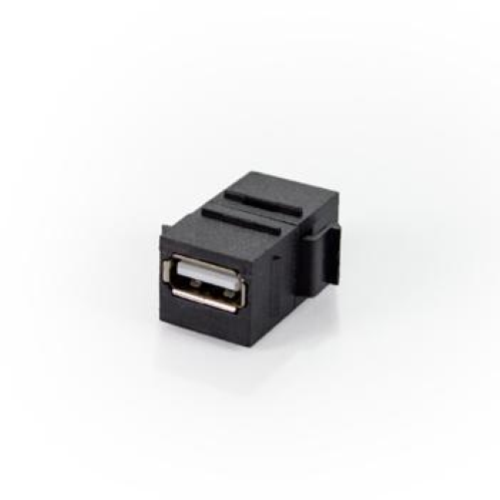 Presa USB A  Keystone, nera