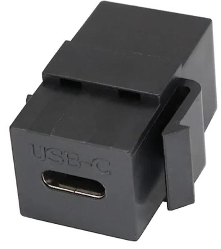 USB-C keystone, nero