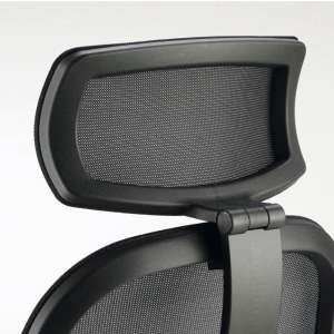 NEMO NERA + POGGIATESTA IN RETE - Poltrona ergonomica con struttura nera, schienale in rete K IN 4 COLORI, movimento N.28 Sincron, bloccaggio in 4 posizioni, anti-schock e regolazione manuale intensità, BR4 braccioli regolabili in altezza. RIV.:ELPM 