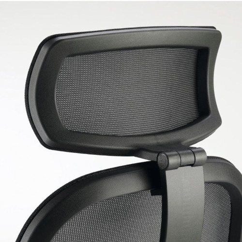 NEMO NERA + POGGIATESTA IN RETE - Poltrona ergonomica con struttura nera, schienale in rete K IN 4 COLORI, movimento N.28 Sincron, bloccaggio in 4 posizioni, anti-schock e regolazione manuale intensità, BR4 braccioli regolabili in altezza. RIV.:ELPM 