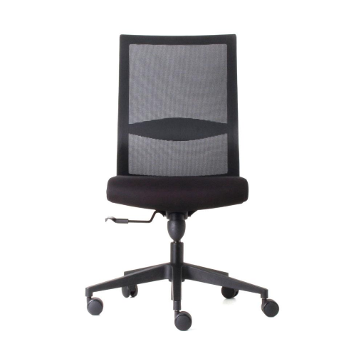 MEE 300 CON TRASLATORE Poltrona ergonomica con meccanismo sincro ad intensità regolabile con traslatore. Schienale in rete.Senza Braccioli. RIVESTIMENTO SEDILE SFODERABILE E LAVABILE. Supporto lombare.Certificata EN1335 