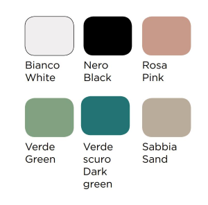 KONA - POLTRONA 4 GAMBE IN PLASTICA NERA - SCOCCA POLIPROPILENE IN 6 COLORI ( OPTIONAL CUSCINO)