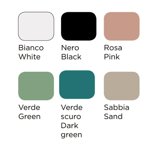 KONA - POLTRONA 4 GAMBE IN PLASTICA NERA - SCOCCA POLIPROPILENE IN 6 COLORI ( OPTIONAL CUSCINO)