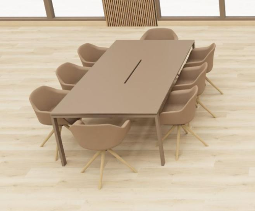 SM-P BENCH/TAVOLO RIUNIONE P.123 L.240 - STRUTTURA BIANCA IN PRONTA CONSEGNA, ALTRI COLORI 3 SETTIMANE. COMPLETO DI VASCONE CENTRALE L.120X30 - PIANI A SCELTA IN CAT.2XA IN PRONTA CONSEGNA