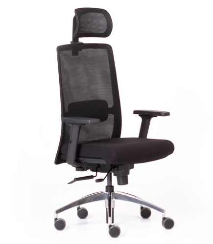 MOOD MD1003+TRASLATORE+PROMO 2026-Braccioli regolabili in altezza 2D+PAD MORBIDO-Meccanismo Synchron 4 blocchi+tensionatore-Base ALL.LUCIDA-Ruote GOMMATE D.50-Sch.alto+POGGIATESTA-Supporto lombare reg.-Sedile SFODERABILE CON VELCRO-GARANZIA 2 ANNI-EN.1335