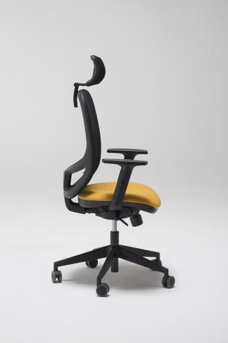 NEMO CON TRASLATORE - RETE K IN 4 COLORI +POGGIATESTA -Poltrona ergonomica mov. 4 Meccanismo sincron bloccaggio in 4 posizioni, sistema anti.shock regolazione manuale dell'intensita' e traslatore del sedile. Braccioli regolabili in altezza BR4. RIV.:ELPM 