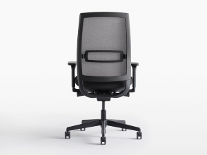 OPEN AIR 01 - Meccanismo sincronizzato MULTI-BLOCCO AUTOPESANTE CON TENSIONATORE CENTRALE E TRASLATORE - Schienale ALTO CON RETE IGNIFUGA 3D Re-Feel - Sedile in SCHIUMATO A FREDDO IGNIFUGO REMOVIBILE SENZA VITI-CERT. EN1335 A-CLASSE 1IM-CAM 