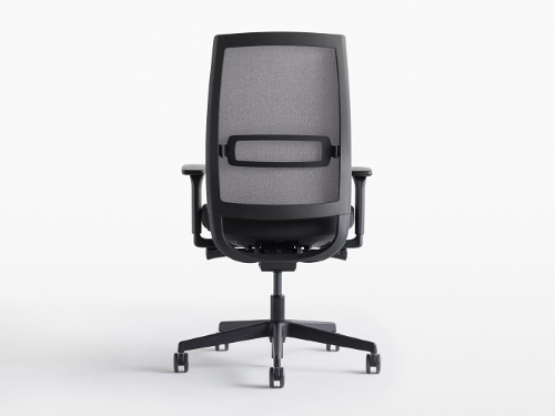 OPEN AIR 01 - Meccanismo sincronizzato MULTI-BLOCCO AUTOPESANTE CON TENSIONATORE CENTRALE E TRASLATORE - Schienale ALTO CON RETE IGNIFUGA 3D Re-Feel - Sedile in SCHIUMATO A FREDDO IGNIFUGO REMOVIBILE SENZA VITI-CERT. EN1335 A-CLASSE 1IM-CAM 