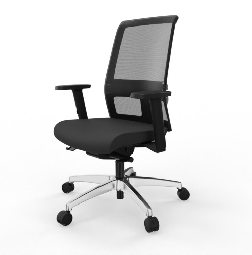 OMNIA 01/PT-PRONTA CONSEGNA-SCHIENALE ALTO IN RETE-Braccioli regolabili 3D+PAD MORBIDO-Meccanismo Synchron MULTI-BLOCCO+TENSIONATORE-Base ALL.LUCIDA-Ruote GOMMATE D.50-Supporto lombare reg.-GARANZIA 10 ANNI-EN.1335 B-CAM-CLASSE 1IM