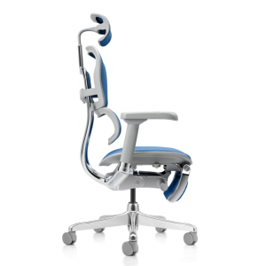 ERGOHUMAN MED - Poltrona ergonomica - Schienale e sedile in RETEMESH con rilascio di pressione differenziata poggiatesta 2D, sostegno lombare regolabile 6D, traslatore, braccioli 5D, STRUTTURA ALLUMINIO LUCIDO e base in nylon NERA O GRIGIA - CAM -