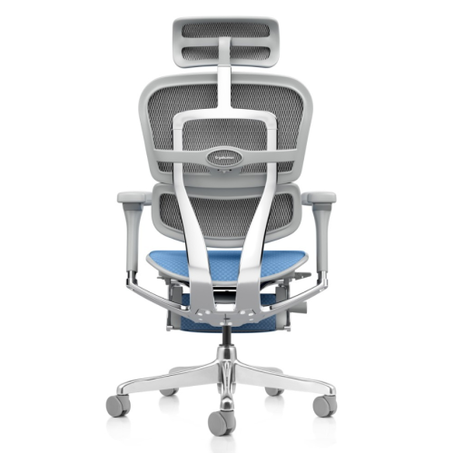 ERGOHUMAN MED - Poltrona ergonomica - Schienale e sedile in RETEMESH con rilascio di pressione differenziata poggiatesta 2D, sostegno lombare regolabile 6D, traslatore, braccioli 5D, STRUTTURA ALLUMINIO LUCIDO e base in nylon NERA O GRIGIA - CAM -