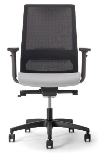 LOGICA - SCHIENALE ALTO IN RETE-Braccioli regolabili 1D+PAD MORBIDO-Meccanismo Synchron MULTI-BLOCCO+TENSIONATORE E TRASLATORE-Base NERA-Supporto lombare reg.-GARANZIA 5 ANNI-EN.1335 B-CAM-CLASSE 1IM