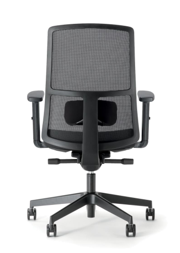 ARMONIA PRO - SCHIENALE ALTO IN RETE - Braccioli regolabili 2D+PAD MORBIDO-Meccanismo Synchron MULTI-BLOCCO+TENSIONATORE e TRASLATORE-Base NERA-Ruote frenate D.65-Supporto lombare reg.-GARANZIA 5 ANNI-EN.1335 B-CAM-CLASSE 1IM