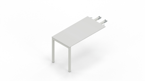 POP EASY Allungo appeso P.60 L.xxx H.74 - Struttura metallica in 9 colori + cromato - Piani in 9 melaminici + 8 varianti con bordo a contrasto e 2 in vetro verniciato - IN FAST DELIVERY CON PIANO BIANCO O ROVERE E STRUTTURA BIANCA, ALLUMINIO O NERA