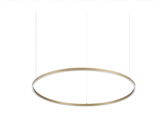 Oracle slim Round D.070 LED 3000K (optional 2700k e 4000k) on-off (Optionale anche DALI) - 37W 4350 lm Durata LED 50.000 h - Alimentatore incluso - lunghezza cavo 2,5mt - BIANCO - NERO - OTTONE