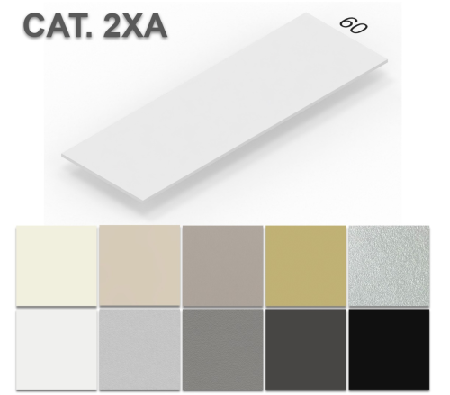 SP.1,8 P.60 L.100 - CAT.2XA 10 COLORI IN PRONTA CONSEGNA - Piano melaminico con finitura antiriflesso per scrivanie e tavoli - Bordo ABS 1MM - Certificato E1 UNI EN.13986 esente da emissioni di formaldeide