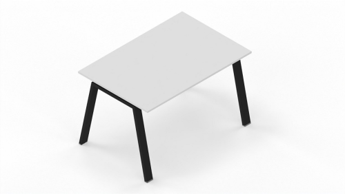 OUTLET IN PRONTA CONSEGNA - SERIE SM-I SCRIVANIA - P.080 L.120 - CON GAMBE INCLINATE NERE E PIANO A SCELTA IN CAT.2XA 
