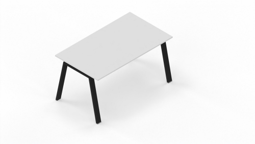OUTLET IN PRONTA CONSEGNA - SERIE SM-I SCRIVANIA - P.080 L.140 - CON GAMBE INCLINATE NERE E PIANO A SCELTA IN CAT.2XA 