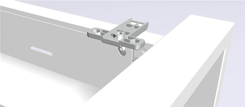 0SM-100X60-U-078-BI - SCRIVANIA SERIE SM L.100X60 CON GAMBE AD U -  STRUTTURA BIANCA RAL 9O10 - PIANO BIANCO - MONTANA CONTRACT SRL